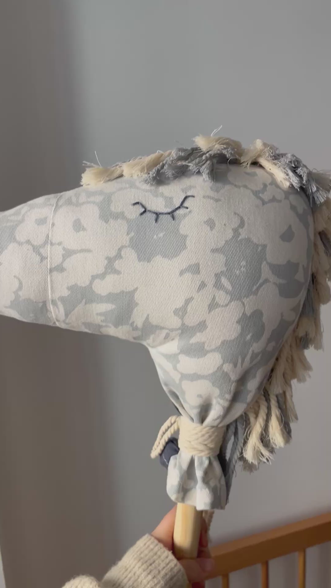 סוס בד על מקל - כחולים